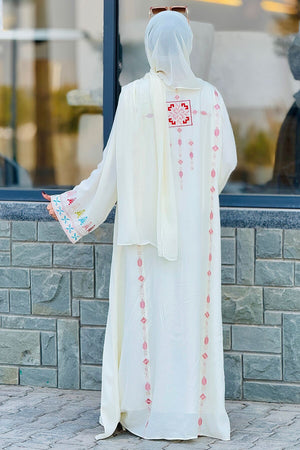 Pistachio Crepe Abaya