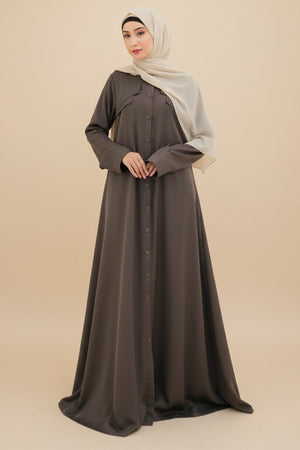 Cherry Berry Lapel Abaya