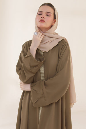 Turkish Rose Embroidered Abaya