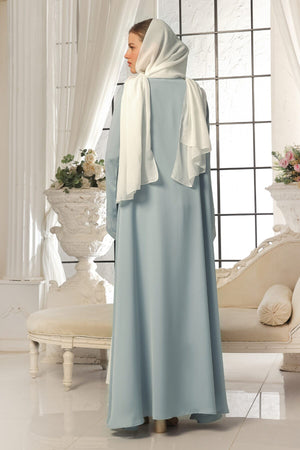Seashell Embroidered Tuna Abaya