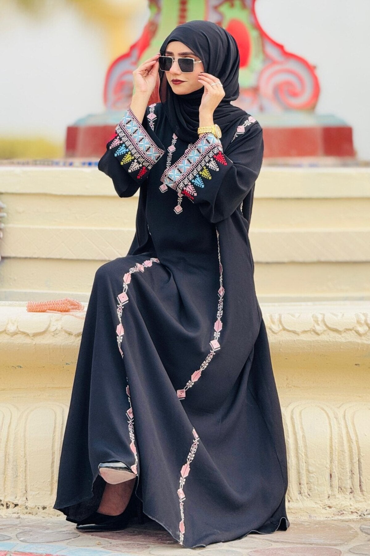Pistachio Crepe Abaya