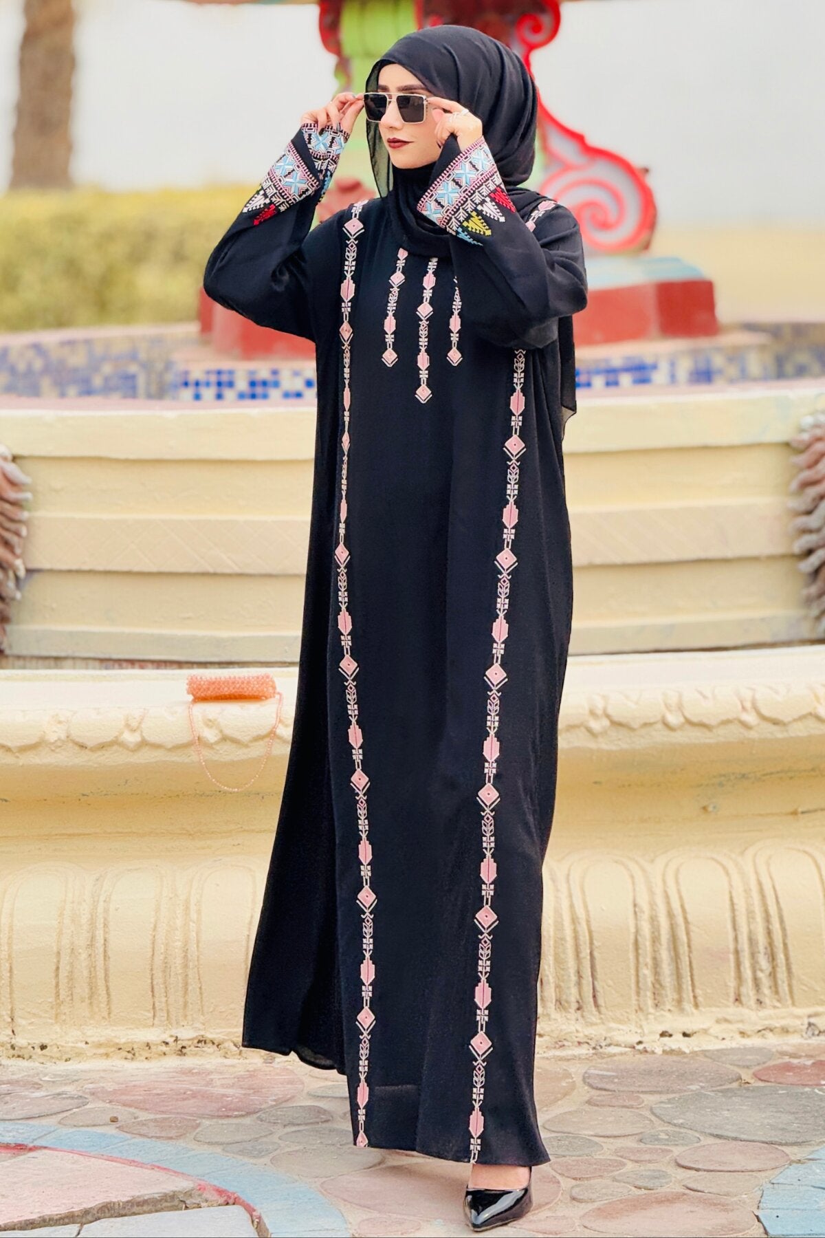 Pistachio Crepe Abaya