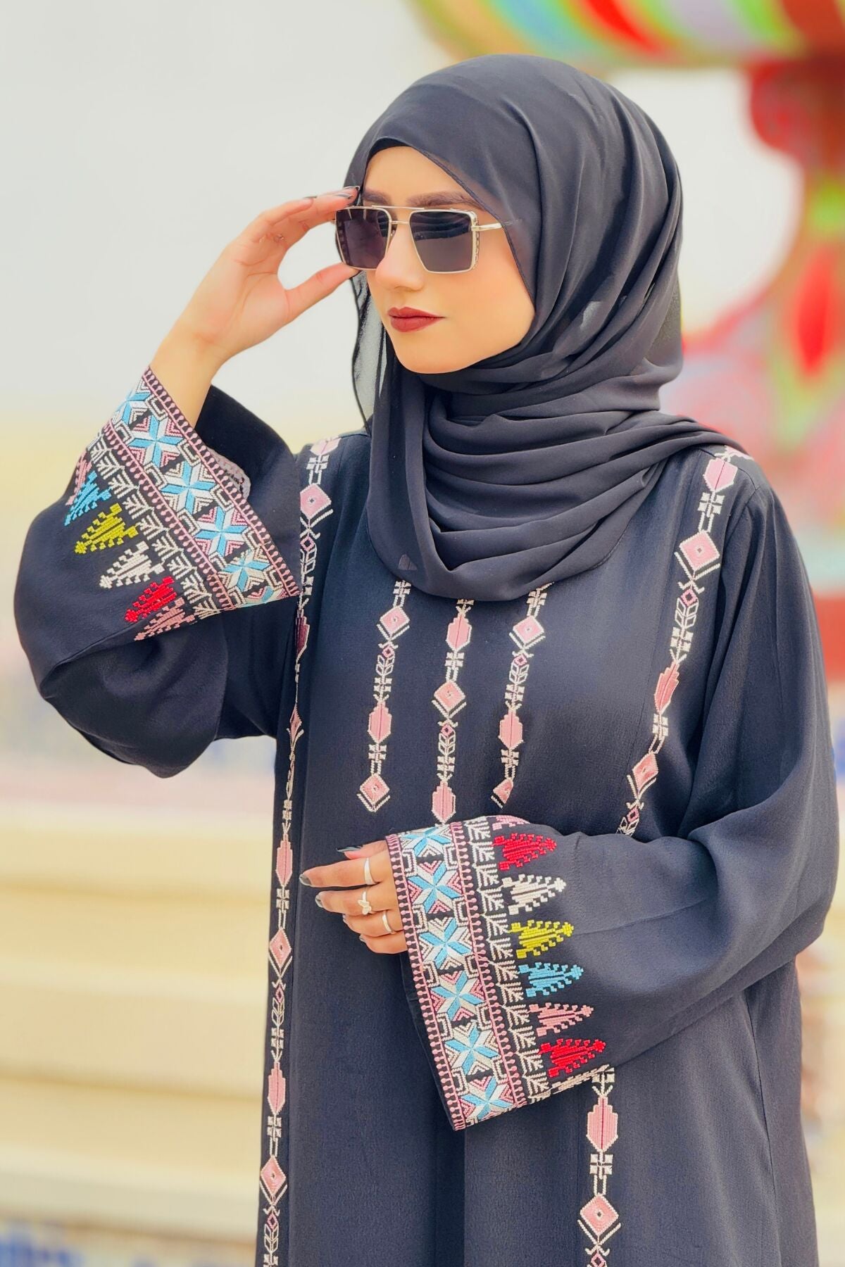 Pistachio Crepe Abaya