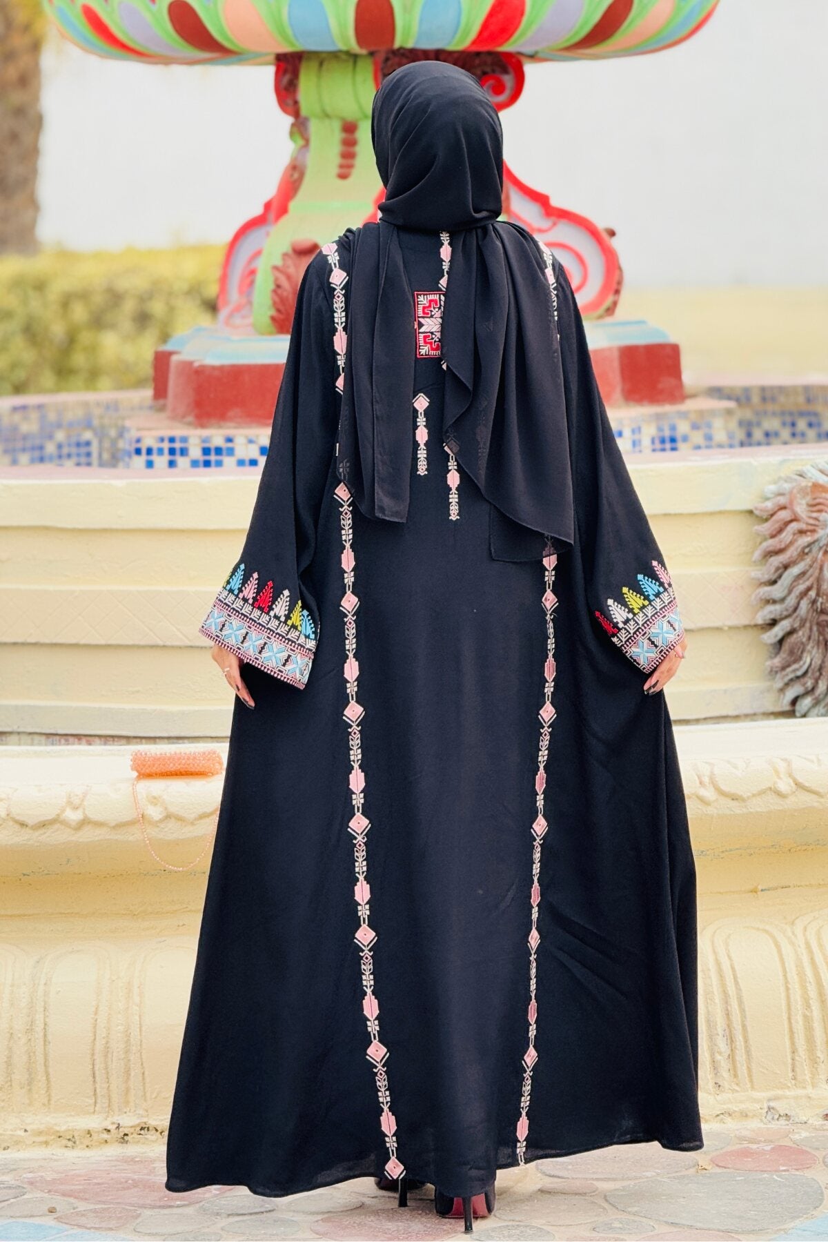 Pistachio Crepe Abaya