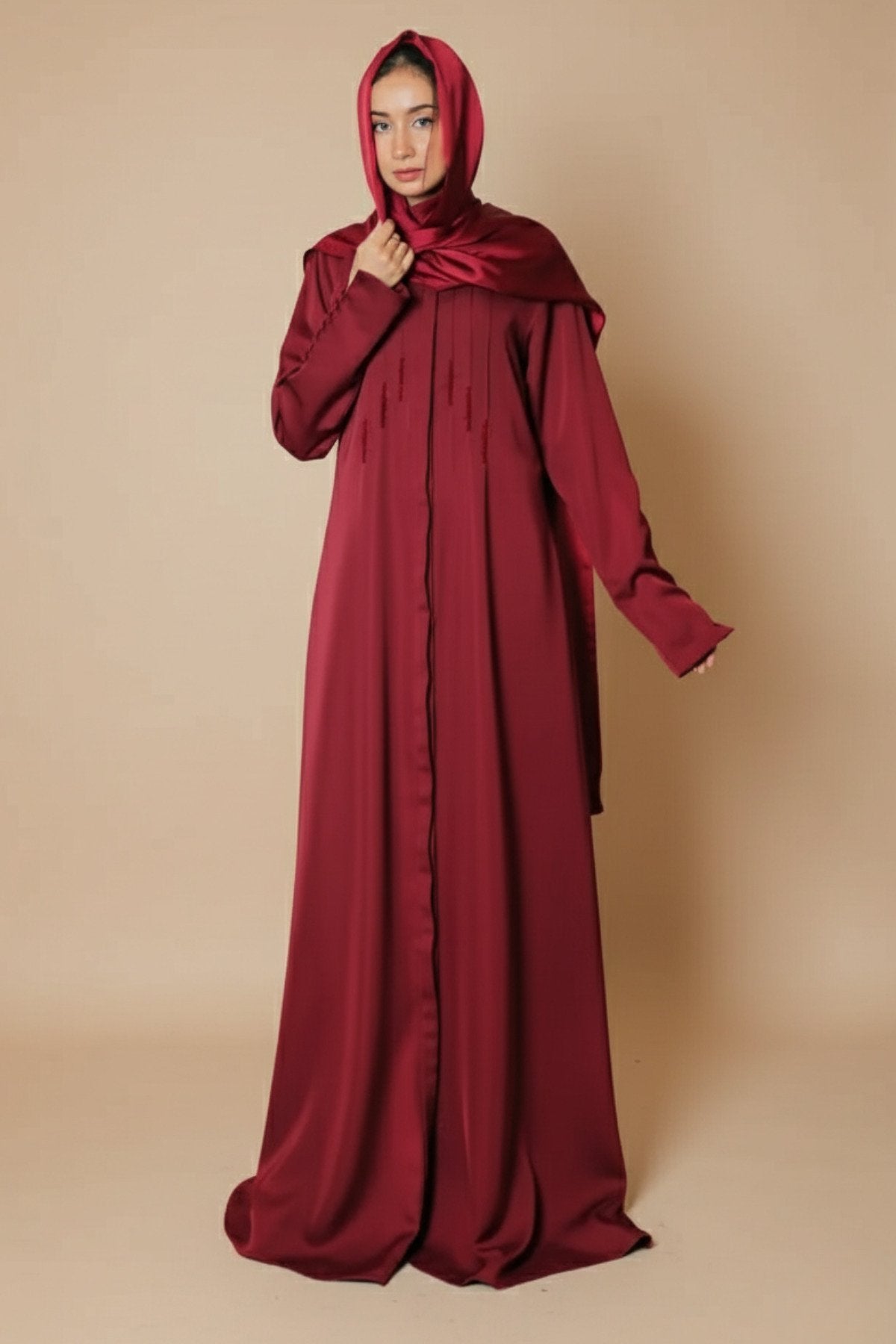 Charcoal Grey Flare Abaya