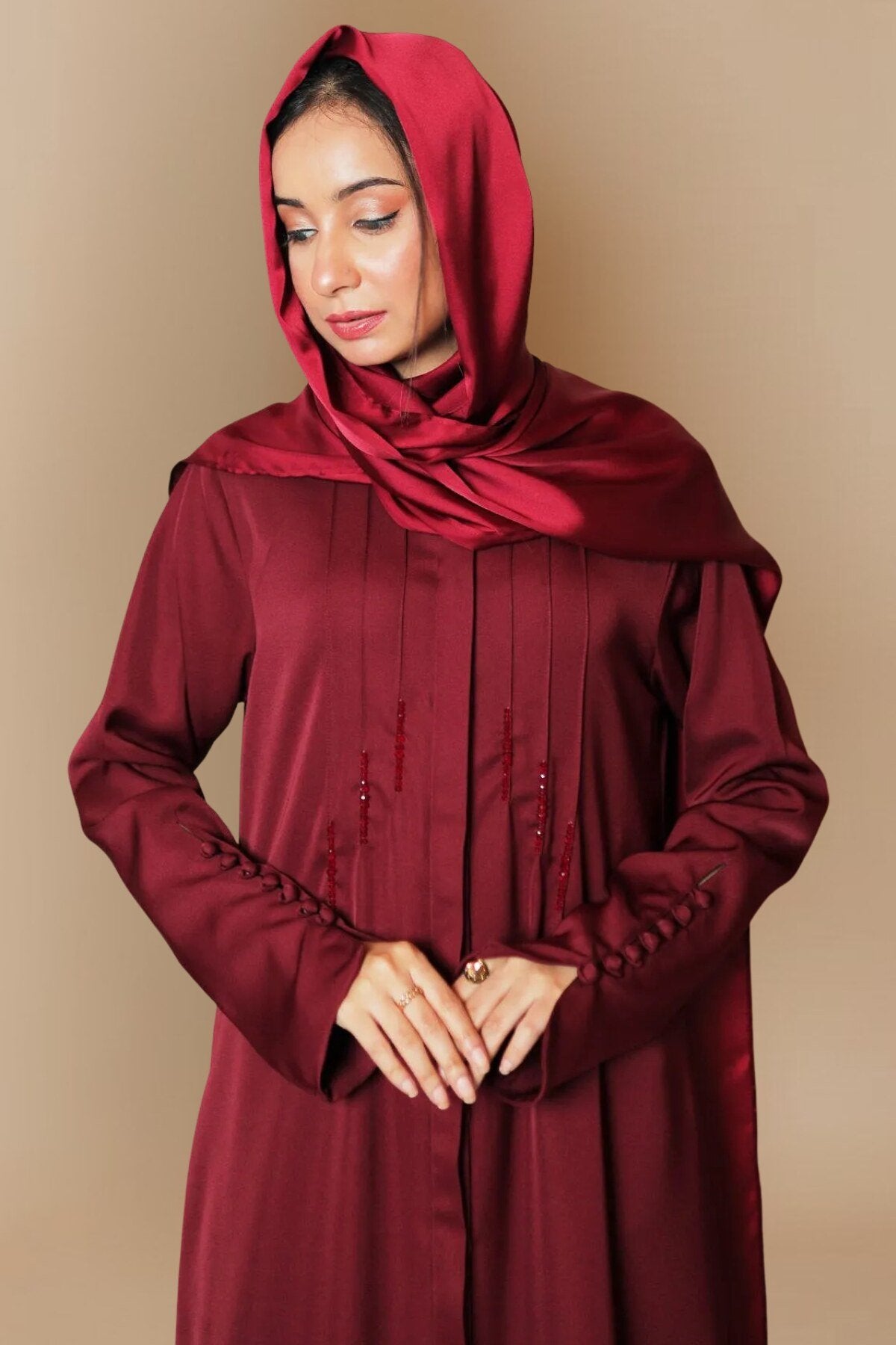 Charcoal Grey Flare Abaya