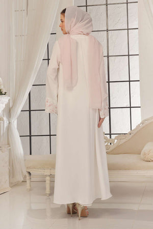 Sky Blue Beaded Abaya
