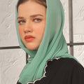Greenish Teal Georgette Hijab