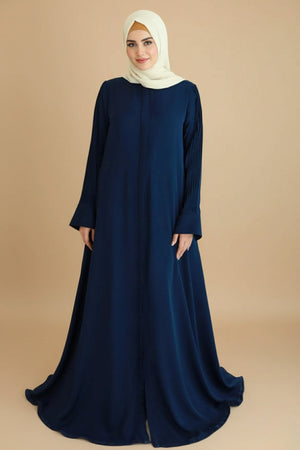Gravel Pleated Abaya