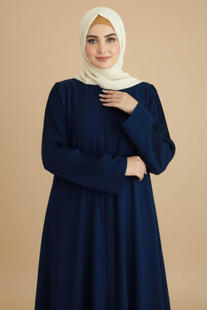 Mauve Pleated Abaya