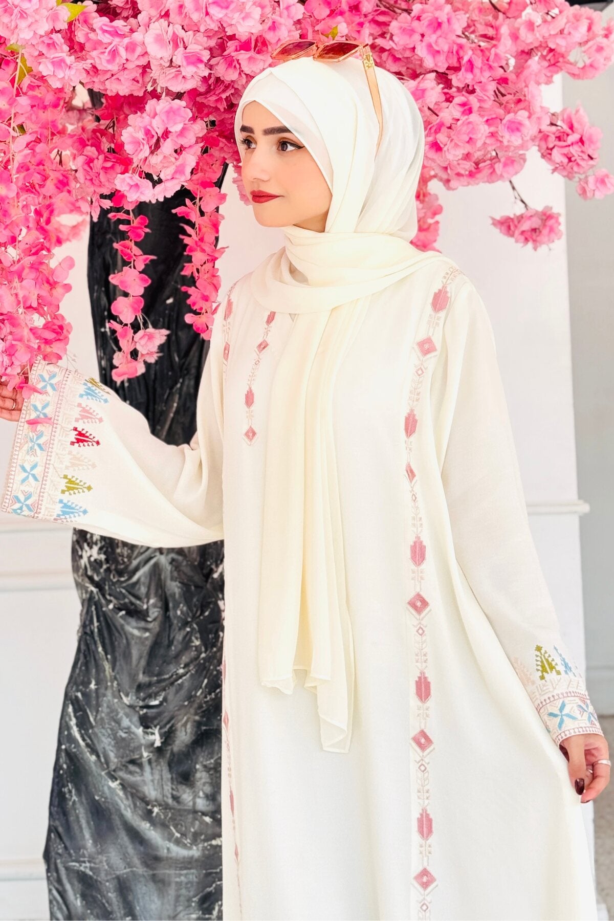 Pistachio Crepe Abaya