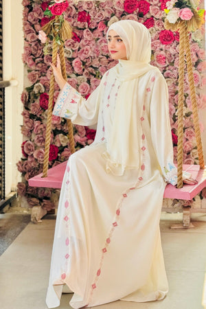 Pistachio Crepe Abaya