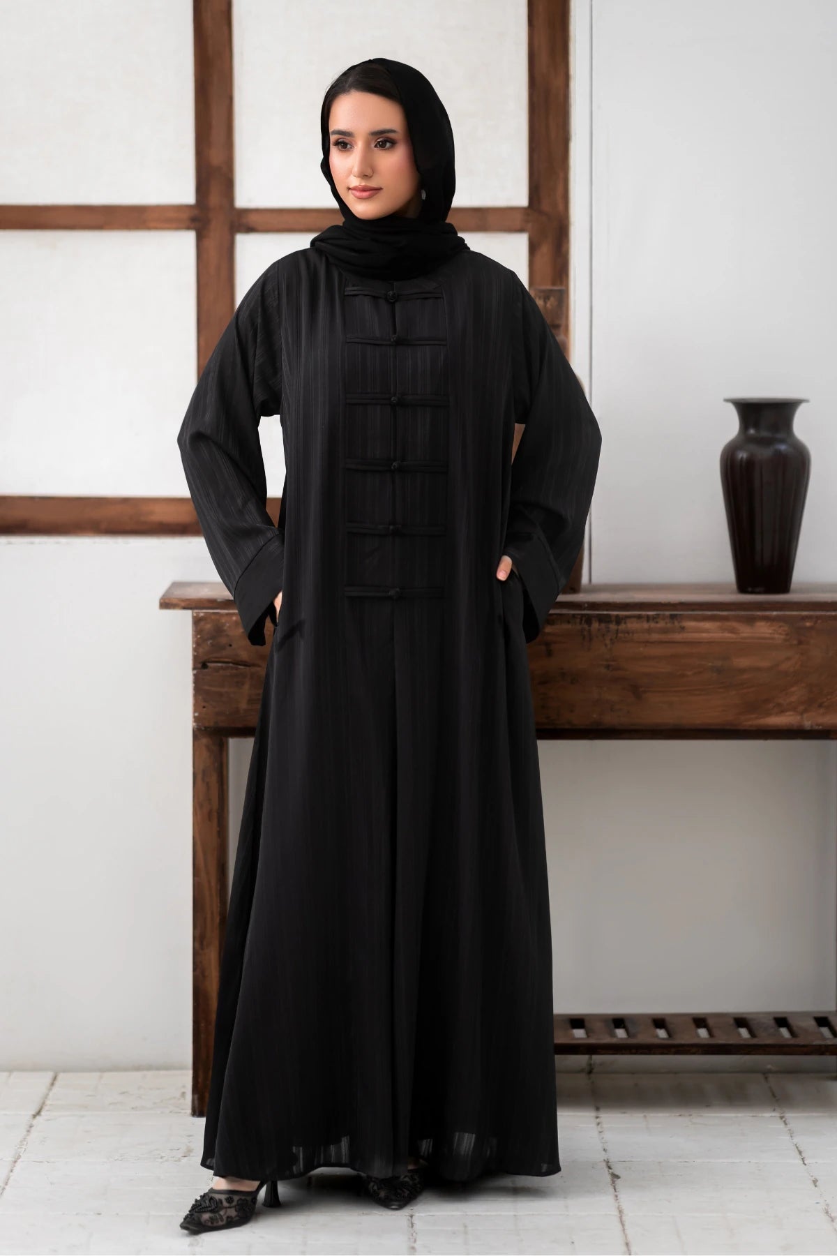 Luxury Black Abaya
