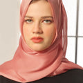 Pale Copper Crinkle Silk Hijab