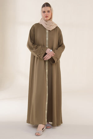 Turkish Rose Embroidered Abaya