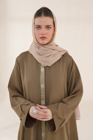 Turkish Rose Embroidered Abaya