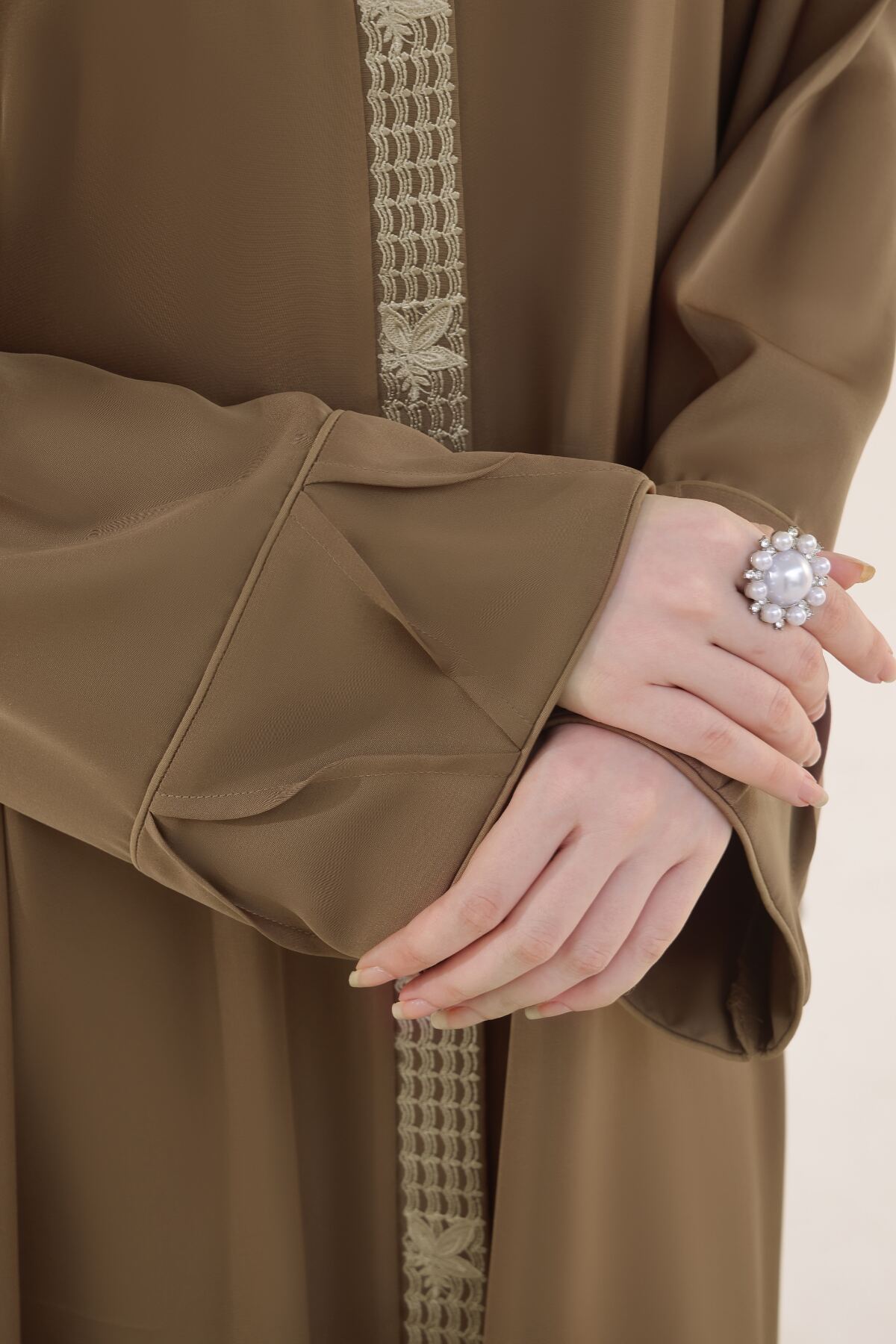Turkish Rose Embroidered Abaya