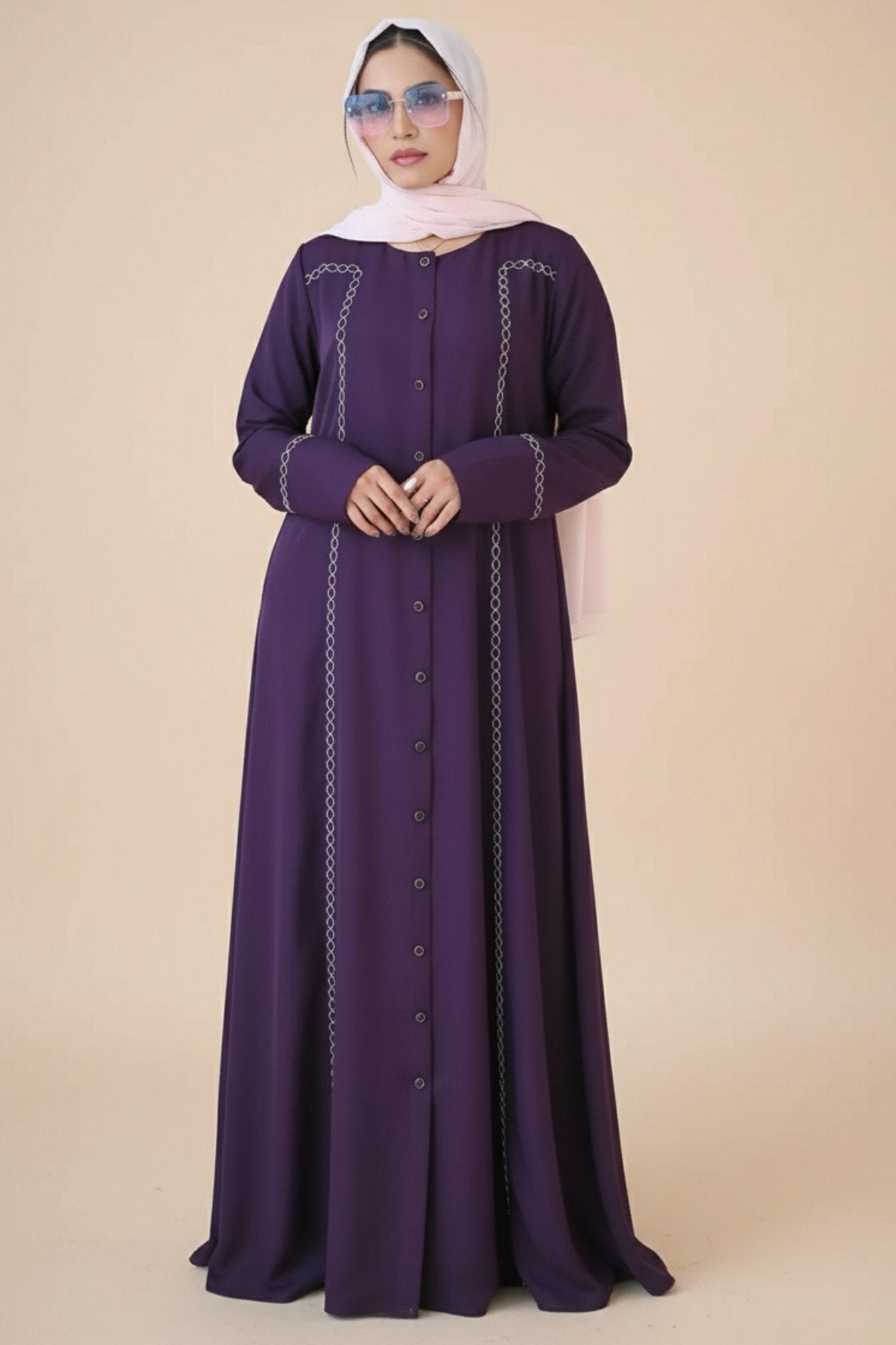 Rose Vale Embroidered Abaya