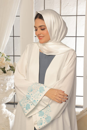 Seashell Embroidered Abaya
