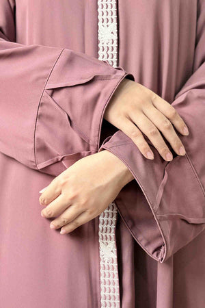 Turkish Rose Embroidered Abaya