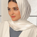 White Silk Hijab